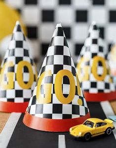 6 st Go! Racing Partyhattar 13 cm