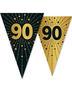 90-Års Fest - 10 Meter Banner Med 15 Flagg