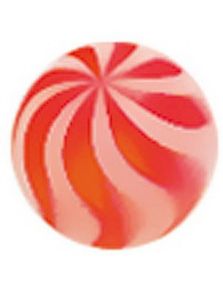 Candy Ball - Röd Akrylkula