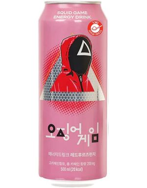 Squid Game Energy Drink Watermelon - Energidrikk med Vannmelonsmak 250 ml (Korea)