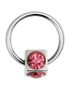 Tärning m/Rosa Stenar BCR Piercing