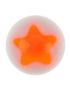 Stjärna Orange - Vit Akrylkula