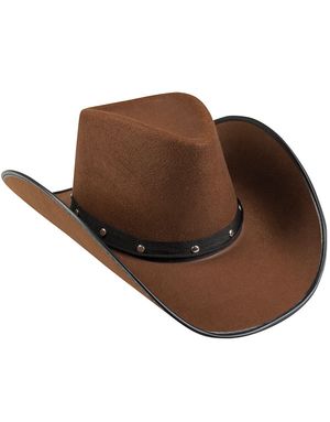 Brun Cowboyhatt med Nitar