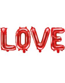 Love - Röd Blockbokstav Folieballong 73x59 cm