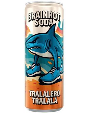 Brainrot Soda - Tralalero Tralala - Sockerfri Läsk Med Citronsmak Och Limesmak 250 Ml