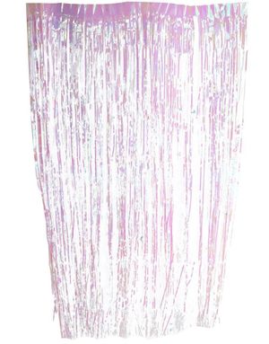 Iriserande Rosa Dörrförhänge 90x250 cm