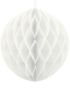 Vit Honeycomb Ball Välj Storlek 10-40 cm