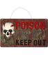 Poison Keep Out - Skilt med Lys 50x30 cm