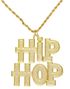Hip Hop Guldfärgat Kostymsmycke