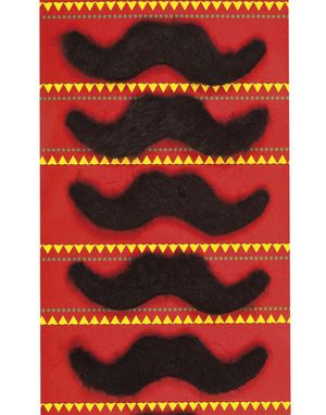 5 stk Svarta Mexico Mustascher - Taco Fiesta
