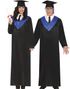 Svart och Blå Examen Cape - Unisex Maskeraddräkt