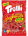 Trolli Spaghettini Sour Strawberry - Sure Jordgubbssnören 100 Gram