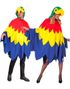 Papegøye Poncho med Hette