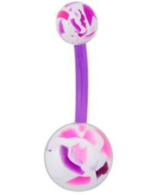 Konfektyr Lila Navelpiercing