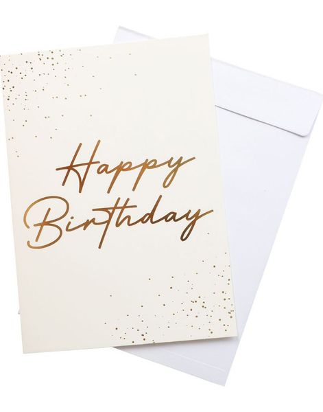 Happy Birthday - Kjempestort Gratulasjonskort med Konvolutt i A4 Format