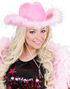 Rosa Cowboyhatt med Plyschkant