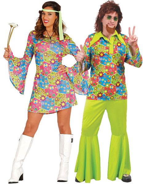 Parkostymer - Flower Power Hippiekostymer