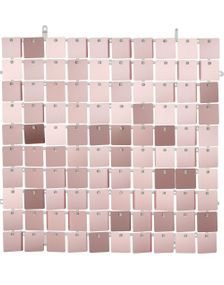 Veggpanel med Paljetter 30x30 cm Rosegull - Backdrop/Bakgrunn