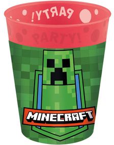 4 stk Minecraft Gjenbrukbare Kopper i Plast 250 ml
