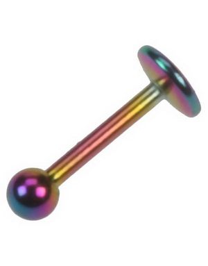 Flerfärgad Labret med Rund Kula