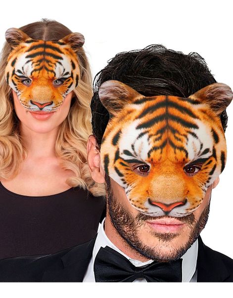 Tiger - Maske til Voksen