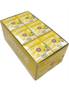 1816819200_524 st Läkerol Lemon Sugarfree / Sockerfria Pastiller med Citronsmak - Hel Låda 600 gram