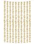 Gullfolierte Blomster Backdrop/Bakgrunn - 100 x 210 cm
