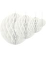 Vit Honeycomb Ball Välj Storlek 10-40 cm