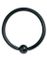 Svart PVD Ball Closure Ring Piercing