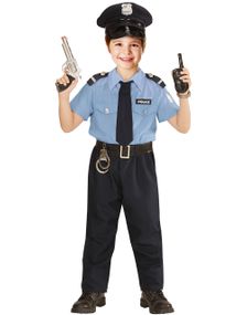 Blå Polisuniform för Pojkar