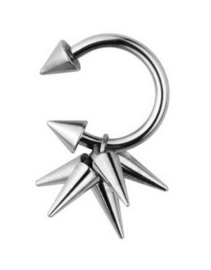 Ögonbrynspiercing m/Smycke - Stål - Strl 1.6 x 10 mm med 4 mm kula