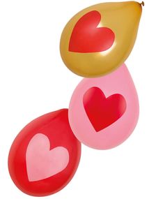 6 st 25 cm Ballonger - Love You