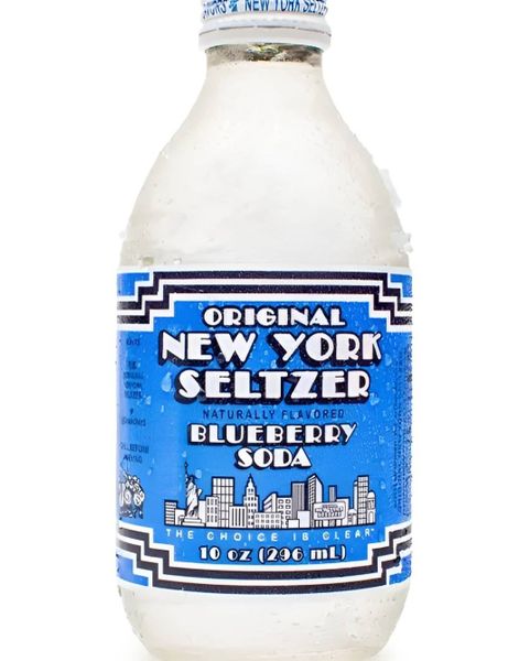 Original New York Seltzer Blueberry Soda - Brus med Blåbærsmak 296 ml (USA)
