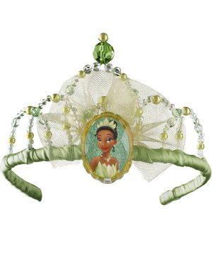 Tiana - Lisensiert Prinsessen og Frosken Tiara til Barn