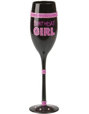 Birthday Girl - Svart Glas