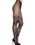 Dahlia blonde-strømpebukse med nettingdetaljer – svart