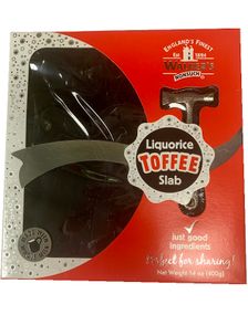 Walkers Toffee Liquorice Slab Toffee - Lakrits med Hammare 400 gram