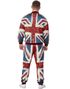 Union Jack Joggedress i Vintage-stil - Kostyme til Herre