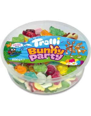 Trolli Bunny Party - Vingummi Formet som Kaniner med Fruktsmaker 600g