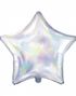 Iriserande Stjärnformad Folieballong 48 cm
