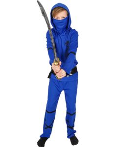 Blå Ninja Kostyme til Barn