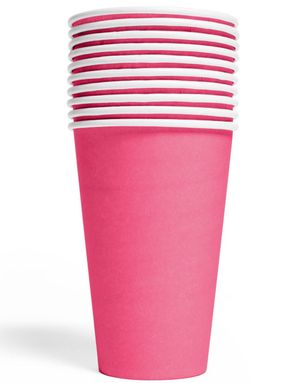 10 stk Hot Pink Pappkrus 350 ml