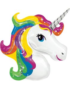 Formstöpt Folieballong 83x73 cm - Unicorn Dream