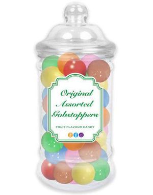 Zed Candy Original Gobstoppers Boutique Jar - Evighetskuler med Fruktsmaker i Flott Krukke 400 gram