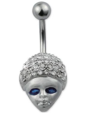 Afro Man - Silverfärgad Navelpiercing