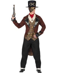 Svart och Bronsfärgad Steampunkdräkt (Herr)