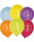 VÄLJ BLAND 10 TAL - 6 stk Flerfärgade Sifferballonger 30 cm