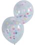 5 st Genomskinliga Ballonger med Konfetti - Plocka och Mixa