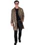 Leopardmønstret Kostyme Trenchcoat med Paljetter XXL