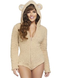 Cuddle Bear - Bjørnekostyme til Dame - Large